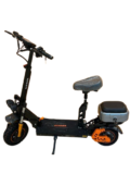 Winner M5 Pro 1500W electric scooter with seat, rear storage box, suspension, and large tires for long-distance commuting