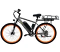26-inch city electric mountain bike with cargo rack designed for commercial delivery and urban commuting