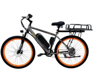 26-inch city electric mountain bike with cargo rack designed for commercial delivery and urban commuting